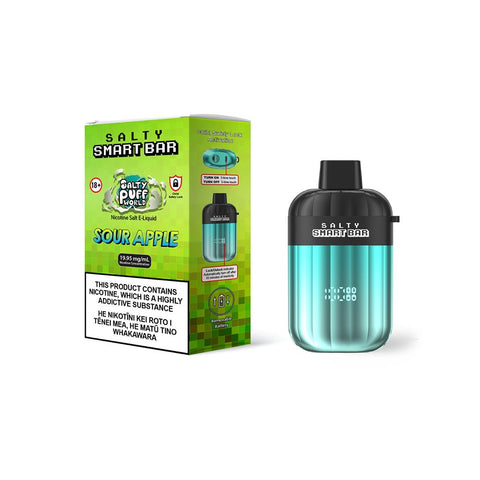 Salty Smart Bar Sour Apple Disposable Vape | Shosha Vape NZ