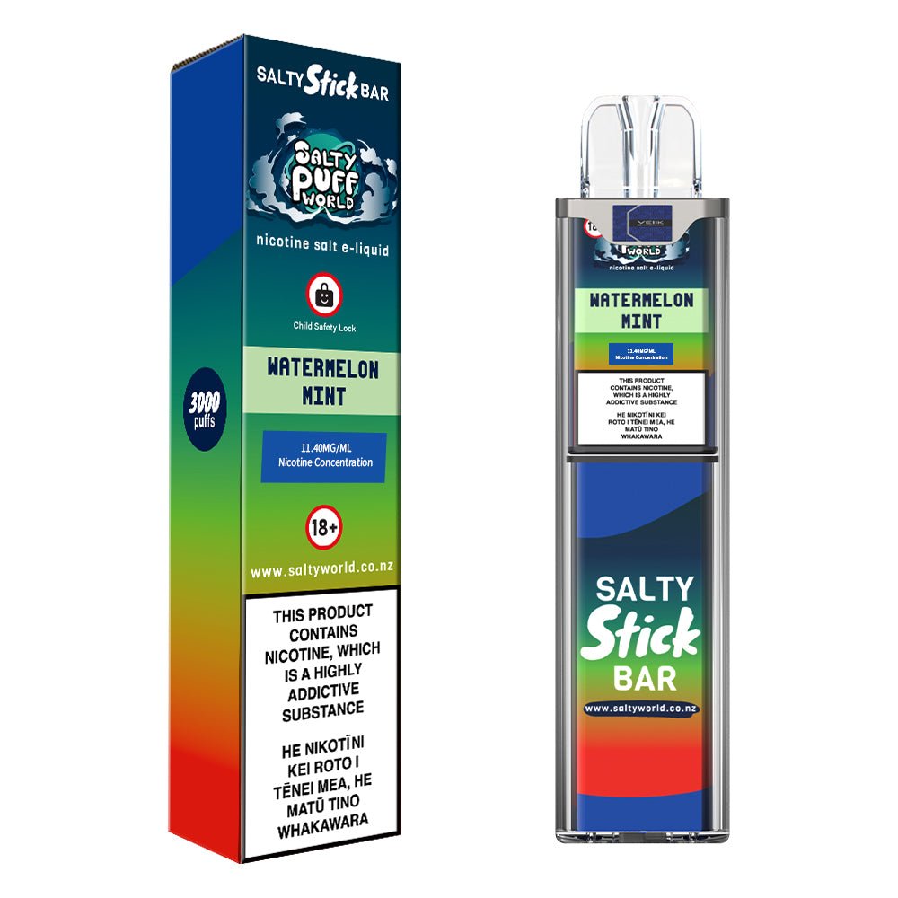 Salty Stick Bar Watermelon Mint Disposable Vape | Shosha Vape NZ